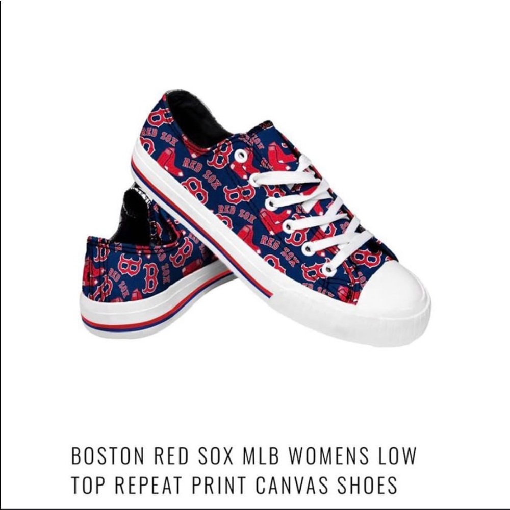 Boston Red Sox canvas lace up shoes. MLB